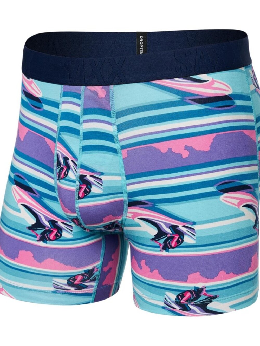 SAXX UNDERWEAR Droptemp Cooling Cotton Boxer Brief Fly Men's Underwear Jetski St